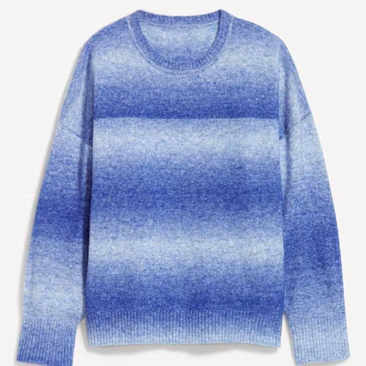 NWT OLD NAVY Cozy Ombré Sweater Color: Blue Ombré Product Details crew neck long