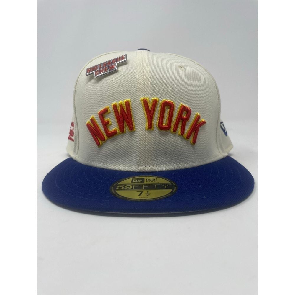 New Era New York Yankees x Big League Chew 59FIFTY Fitted Hat Mens Size 7 1/2