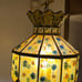 Vintage swag lamp plugs into the wall