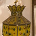 Vintage swag lamp plugs into the wall