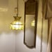 Vintage swag lamp plugs into the wall