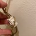 Vintage swag lamp plugs into the wall