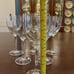 Pier 1 Tulip Stem Crystal Water/Wine Glasses