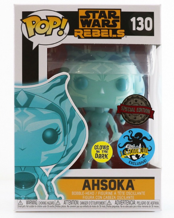 Funko POP! Star Wars: Rebels Ahsoka Holo (GITD) Exclusive MINT in Protector