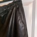 Abercrombie Women’s Leather Joggers w/ pockets, Black, Large