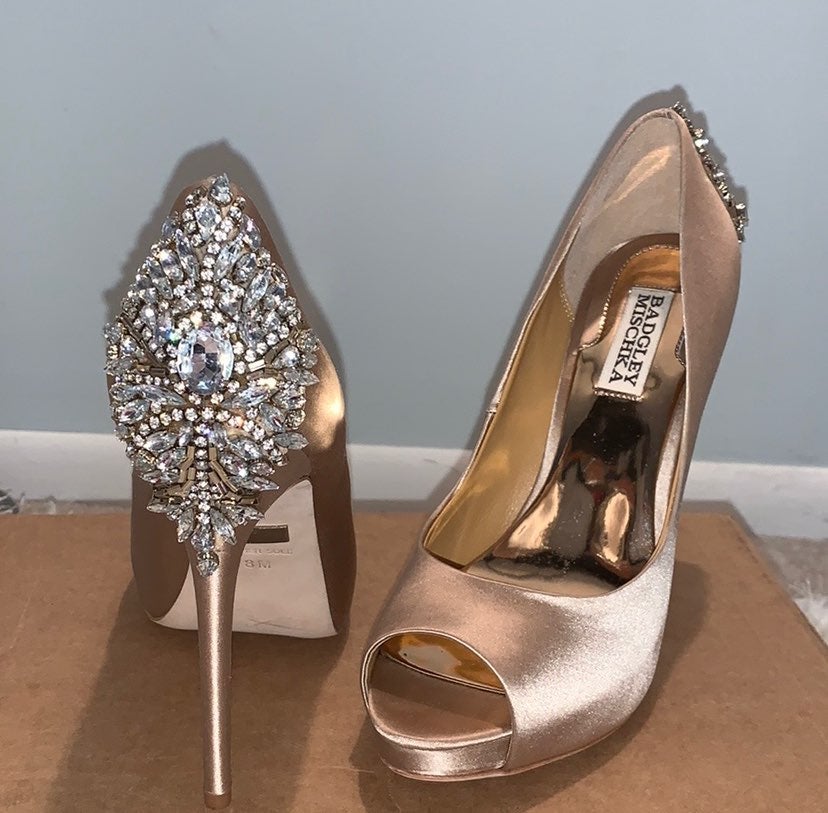 Badgley Mischka size 8M open toe kiara s