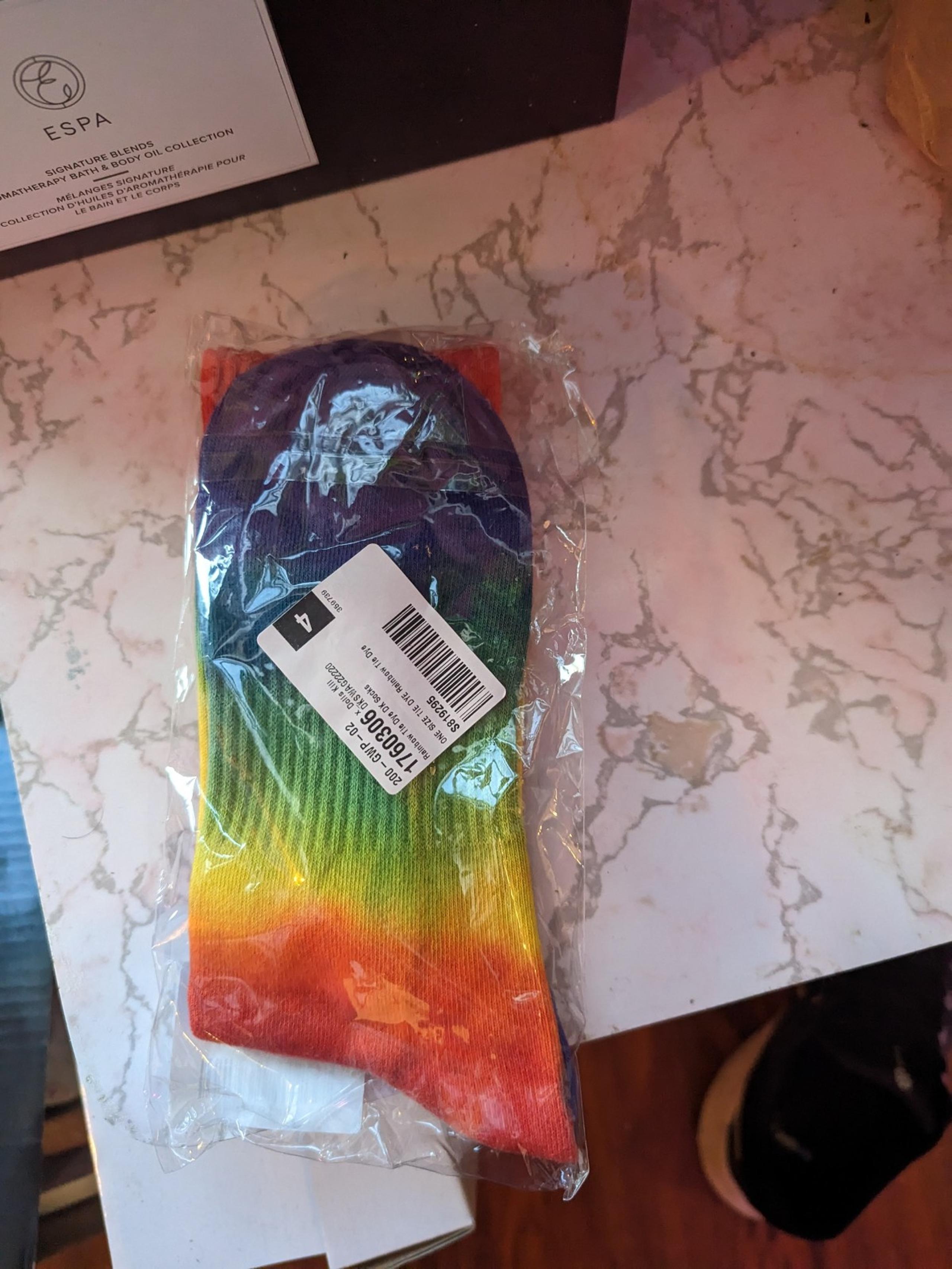 New in package dolls kill tie die socks