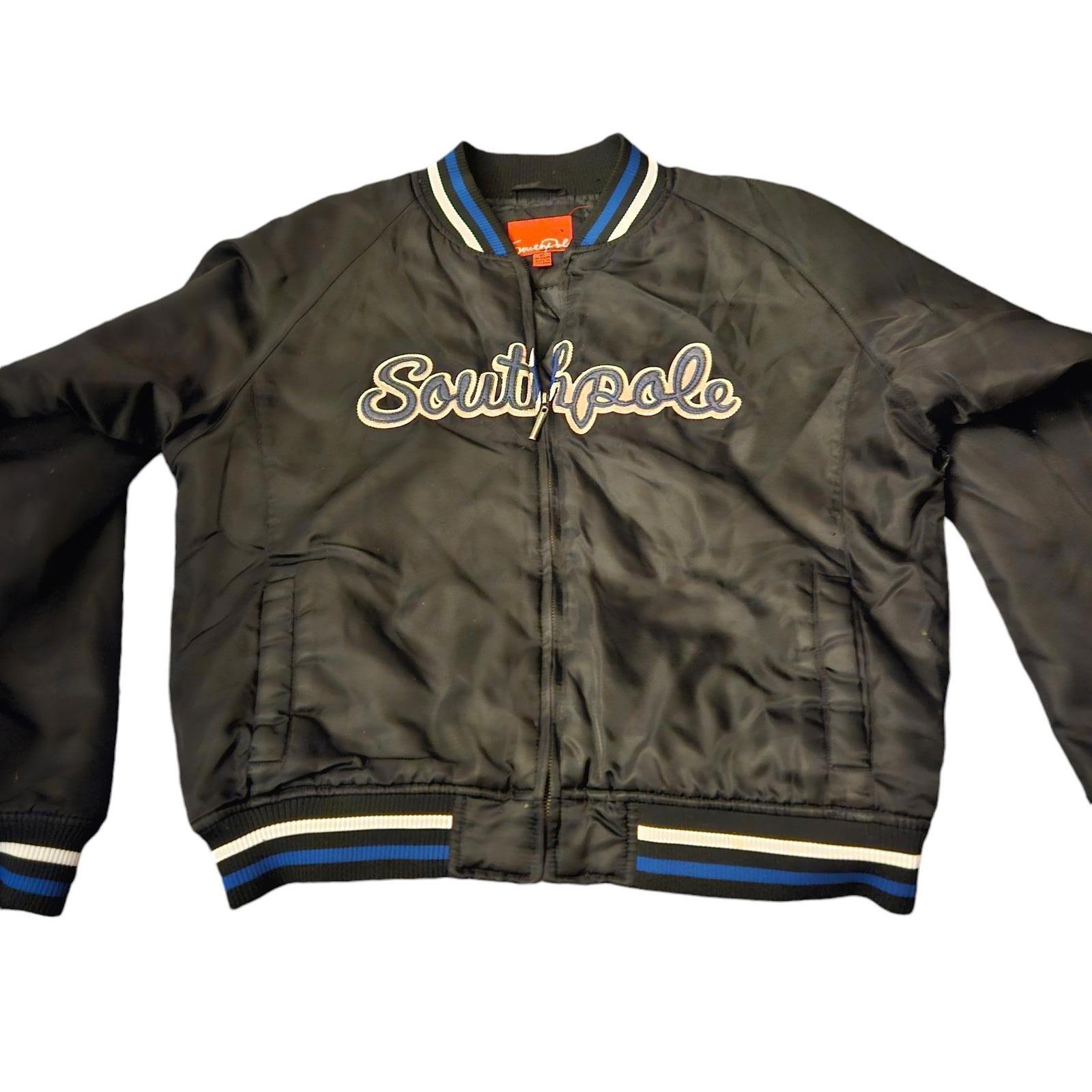 Southpole Bomber Jacket - Black, Size XL