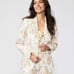 SANDERSON x PAIGE Chelsee Blazer - Tan Multi, Size XS, New, 329