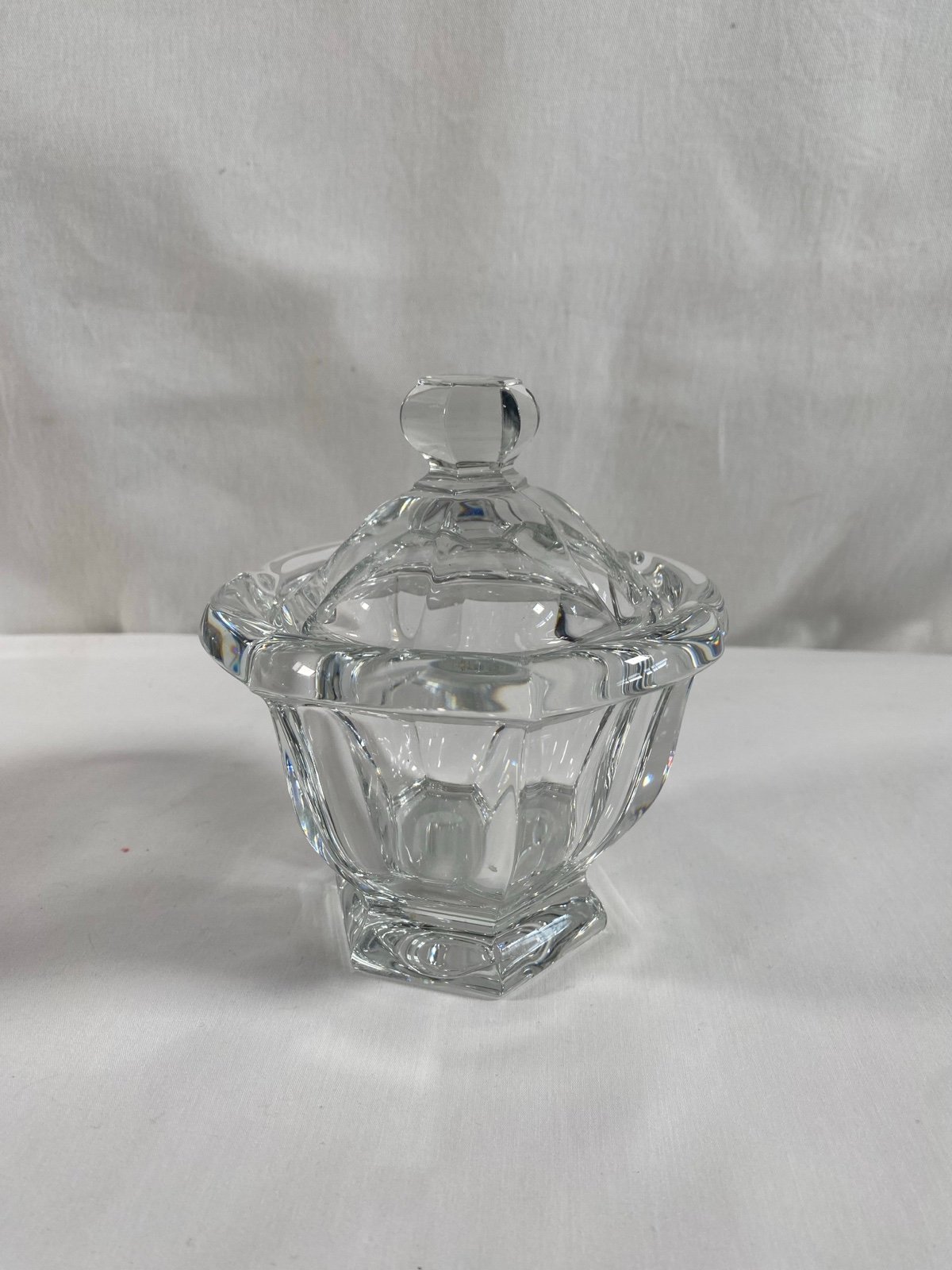 Vintage Baccarat Crystal Sugar Bowl 5 with Lid No Notch #523