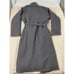 POTTERY BARN Waffle Weave Resort Bath Robe Large Pockets Belted Terry Heavy Gray
