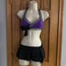 THE LINE UP Pro Cheer Dance NFL NHL NBA Audition Costume Set Purple Black SA