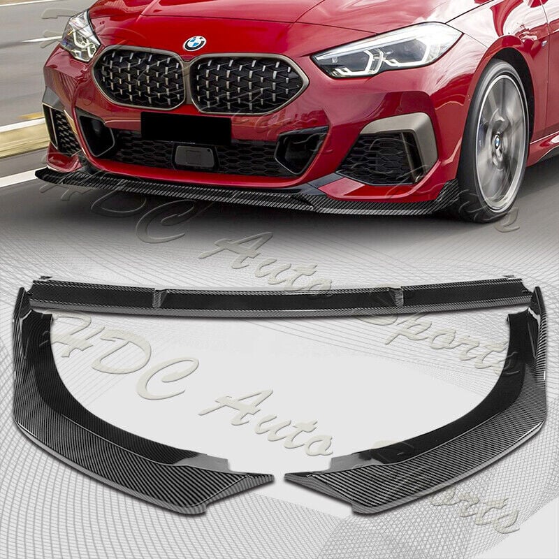 For 2020-2022 BMW 2-Series F44 Gran Coupe Carbon Style Front Bumper Spoiler Lip