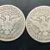 1905 S barber half dollar and 1906 barber half dollar