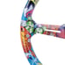 NEW JDM UNIVERSAL 350MM STICKERBOMB Acrylic Deep Dish 6 Holes Steering Wheel