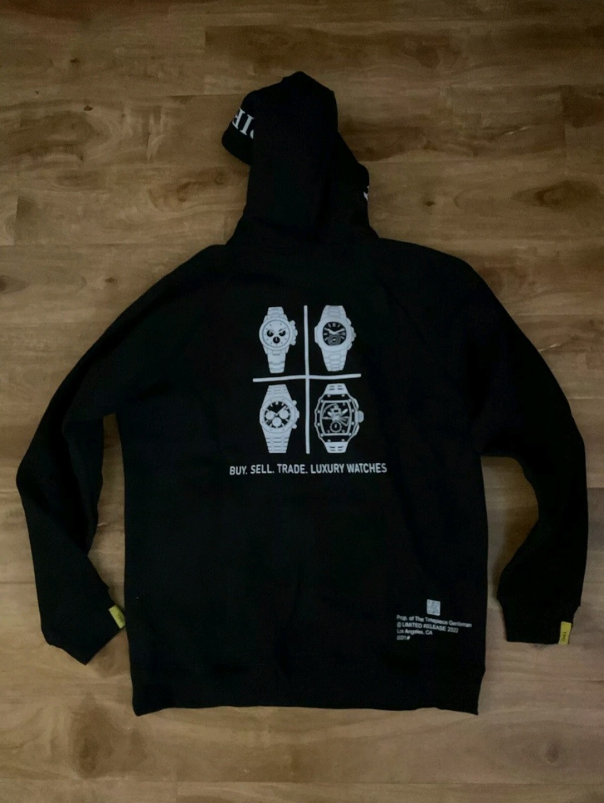 The Timepiece Gentleman Pullover Hoodie Black Size XL *Rolex* *Audemars Piguet*