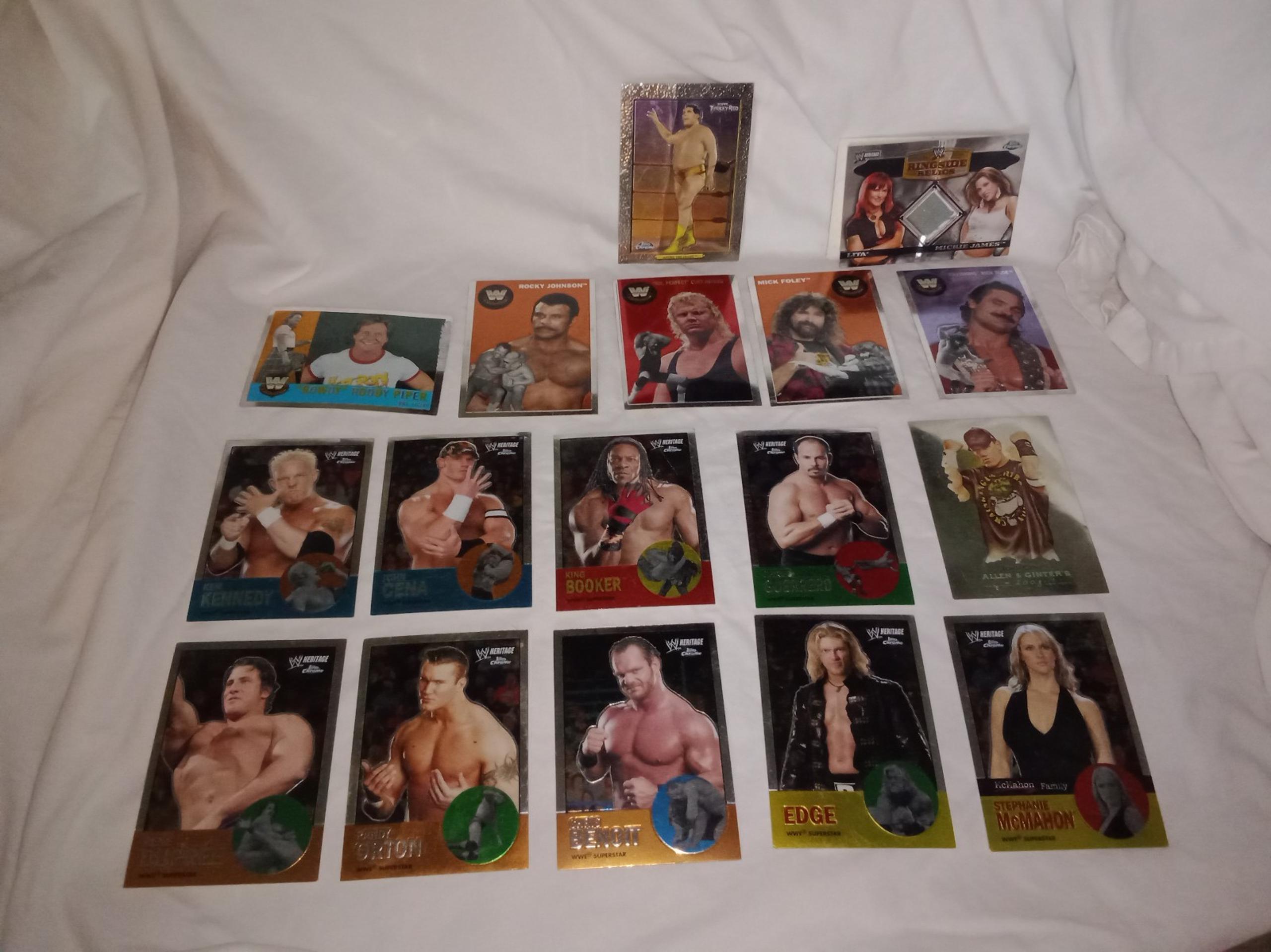 WWE Wrestling Collector Cards Lot 2007 Andre The Giant Stephanie McMahon Cena