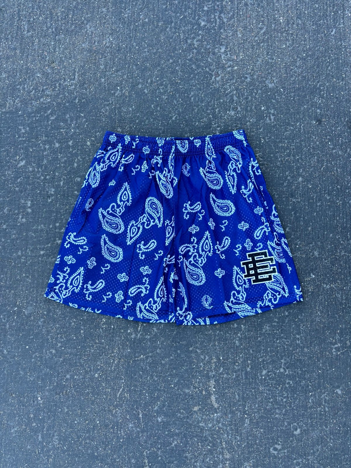 Eric Emanuel Paisley All Over Print Athletic Mesh Shorts