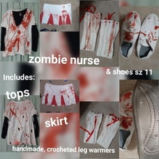 Plus size zombie nurse costume