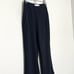 N/Nicholas Crepe Ruffled- Hem Cropped Pants