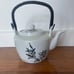 World Market Black & White Teapot
