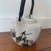 World Market Black & White Teapot