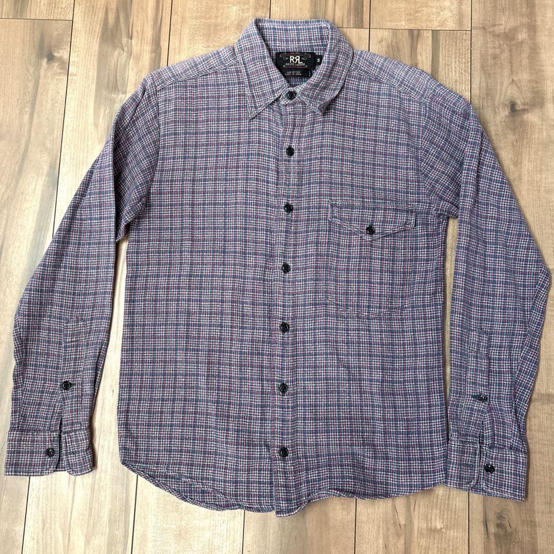 【Rare】Early Three-Star Tag RRL 90s Flannel Shirt Size M Check