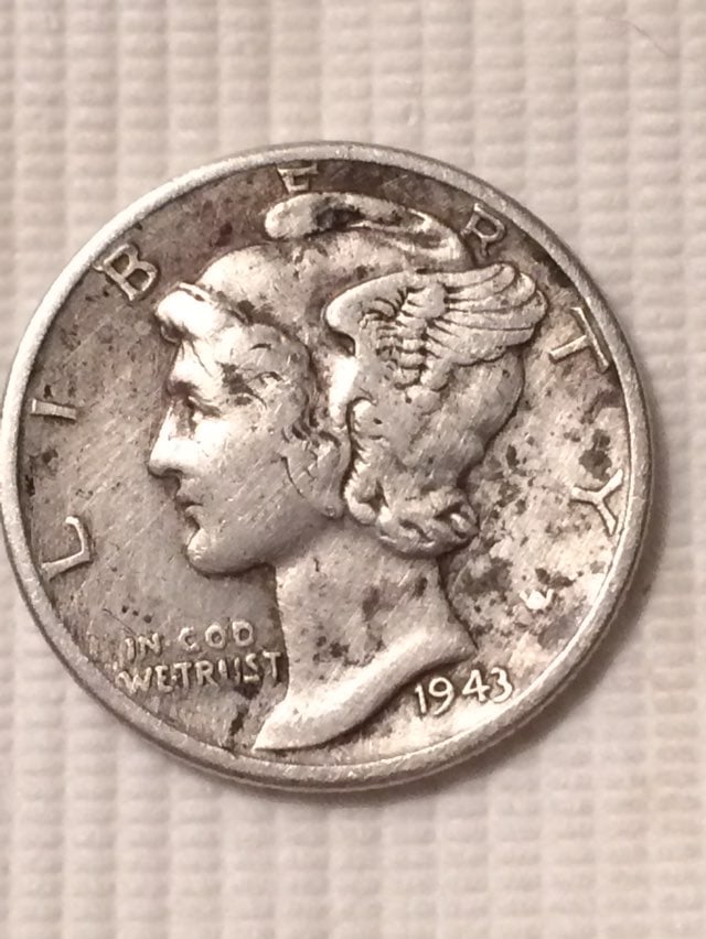 Vintage silver dimes