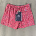 Peter Millar Crown Swim Trunks Shorts Mens XXL 2XL Red Pink Floral Lined Pockets