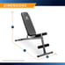 Exercise Utility Bench for Upright, Incline, Decline, and Flat Exercise
