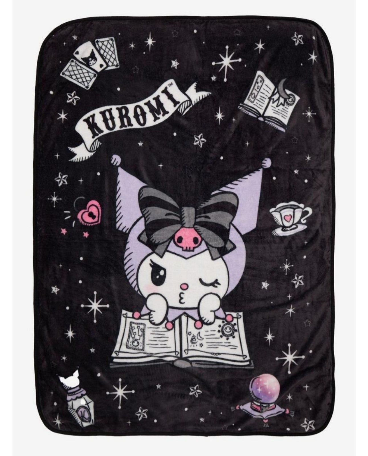 Kuromi Crystal Ball Throw Blanket
