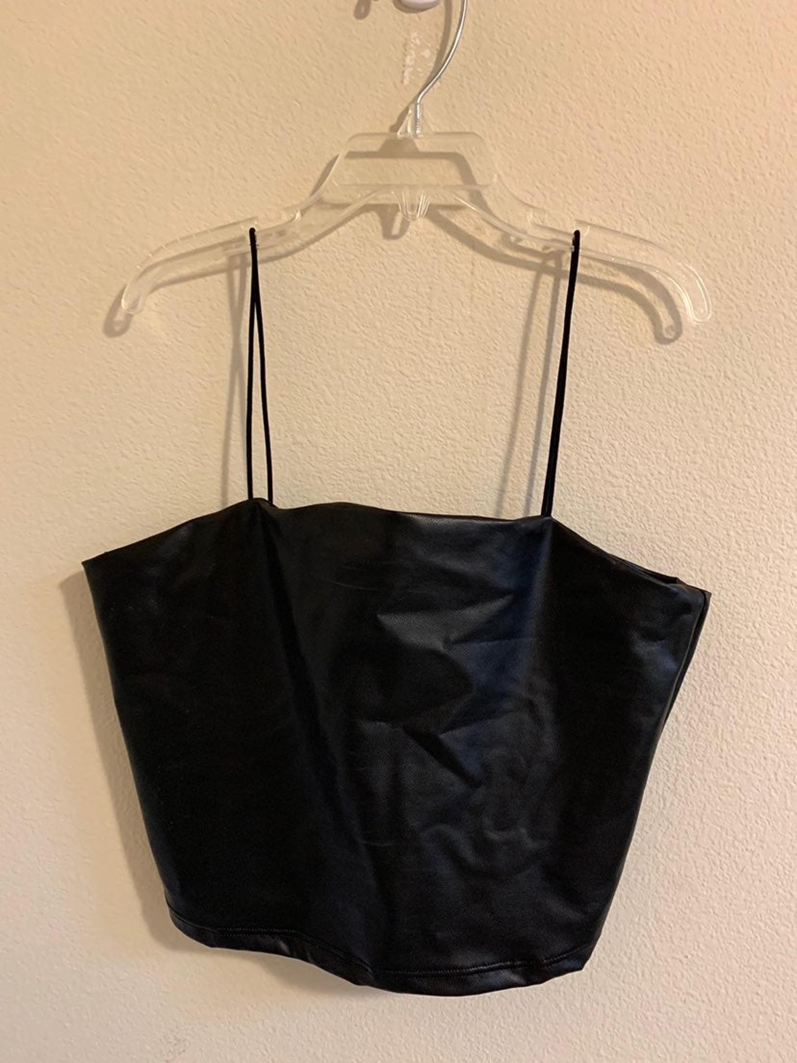 leather thin strap top - Garage