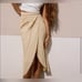 Zara real seashells waist linen blend skirt
