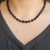 Classic Black Beaded Necklace