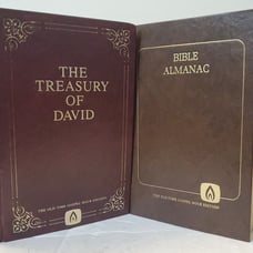 Old Time Gospel Lot of 2 Bible The Treasury of David Vol 1 & Bible Almanac