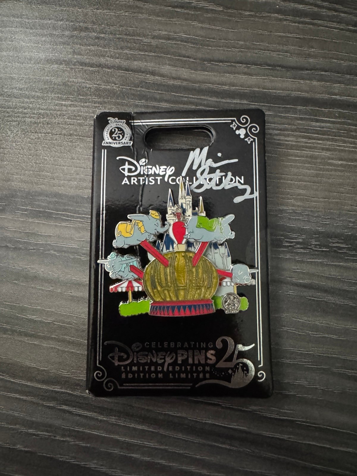 Disney Parks Pin 2025 Artist Maria Stuckey Dumbo The Flying Elephant LE 1500