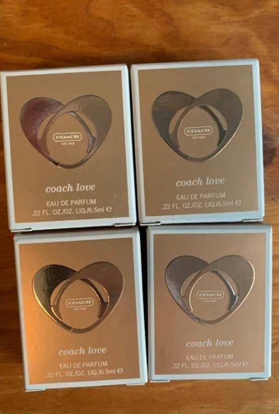 Coach Love Perfume lot of 4