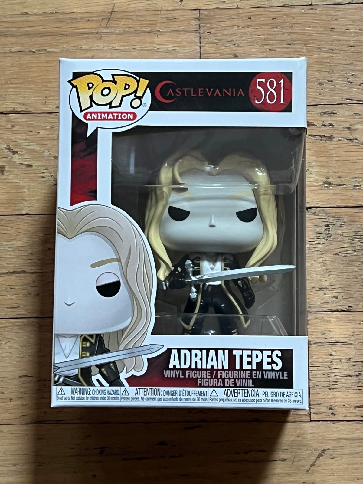 Castlevania Adrian Tepes Funko Pop 581 Vaulted Retired w/ Pop Protector
