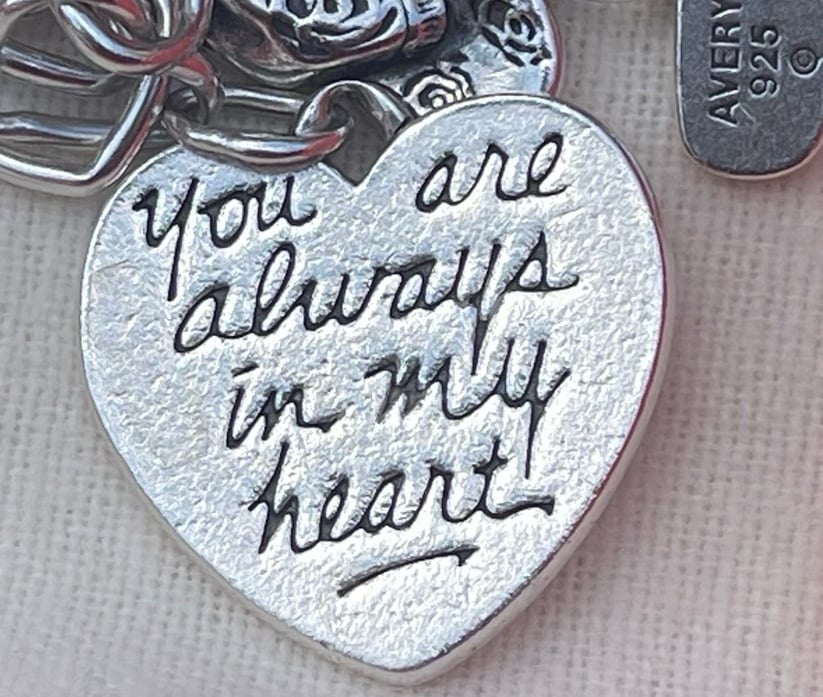 James Avery You are always in my heart charm