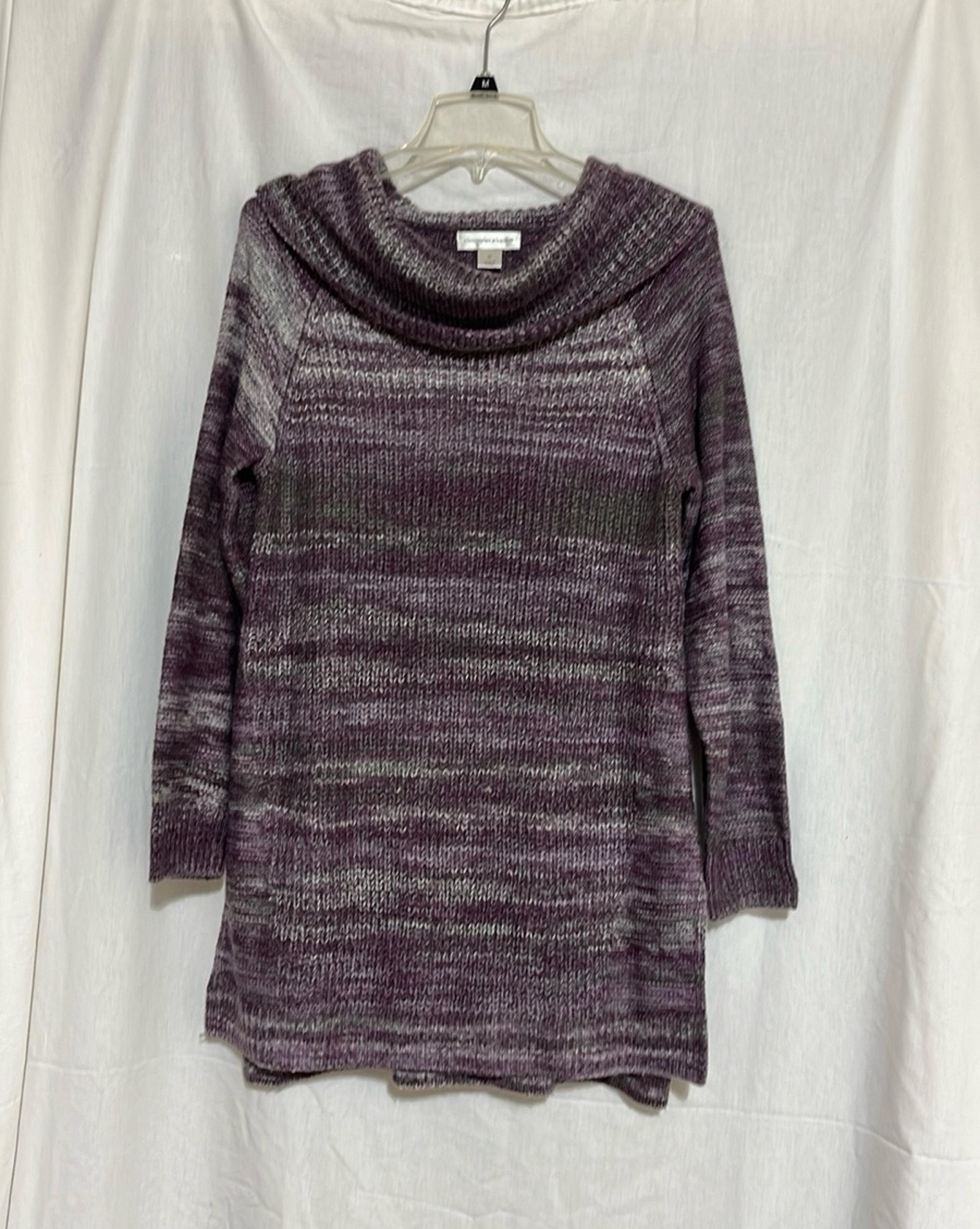 Christopher & banks cowl neck long sweater size medium