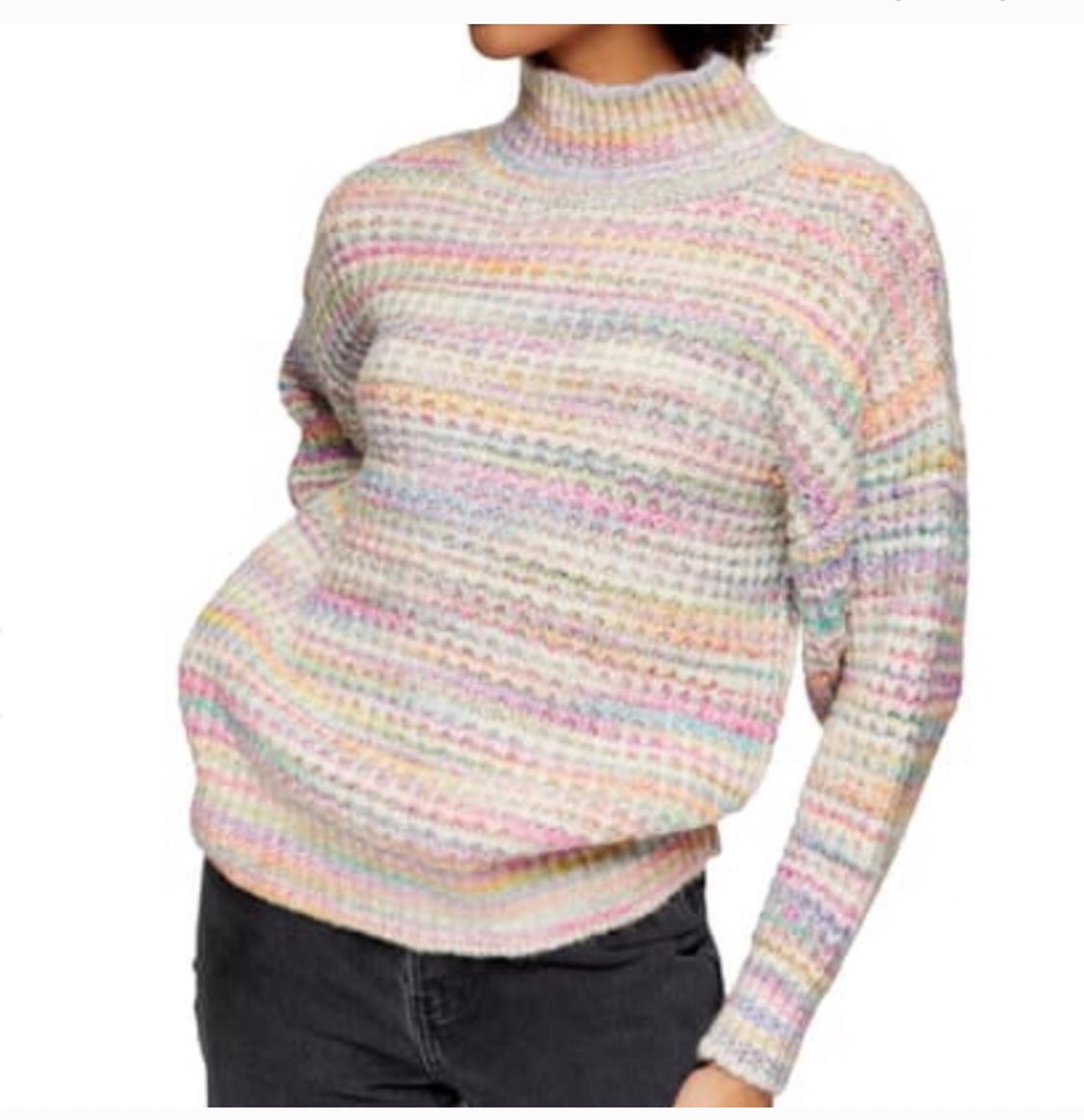 Topshop sweater chunky turtleneck 8-10
