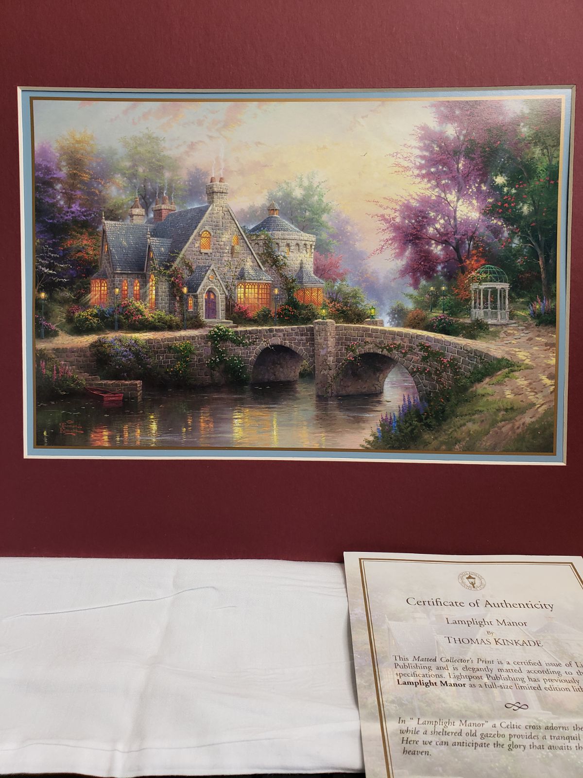 Thomas Kinkade Lithograh- Lamplight Mano