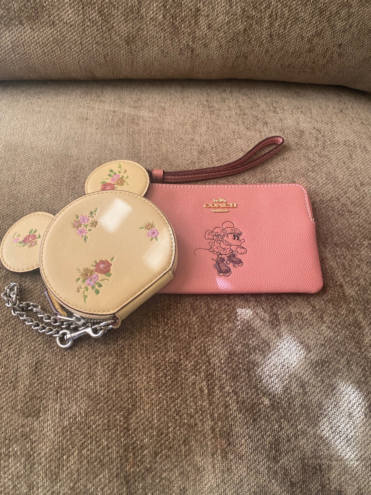 Coach Linited Ediiton Mini Mouse Coin Purse w/ Matching Wristlef