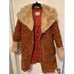 Vintage Fingerhut Fashions Penny Lame Coat Size M Some Wax Stains
