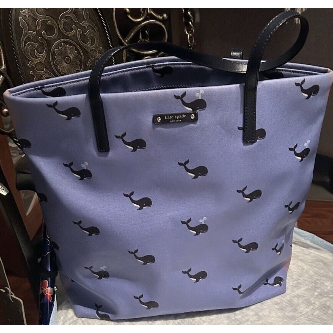 Kate Spade Check Tote Bags Mercari