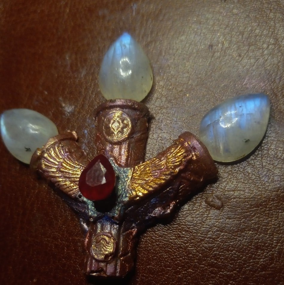 Handmade Anunnaki Pendant Enochian Talisman Orgonite ∆ Spiritual Jewelry ∆