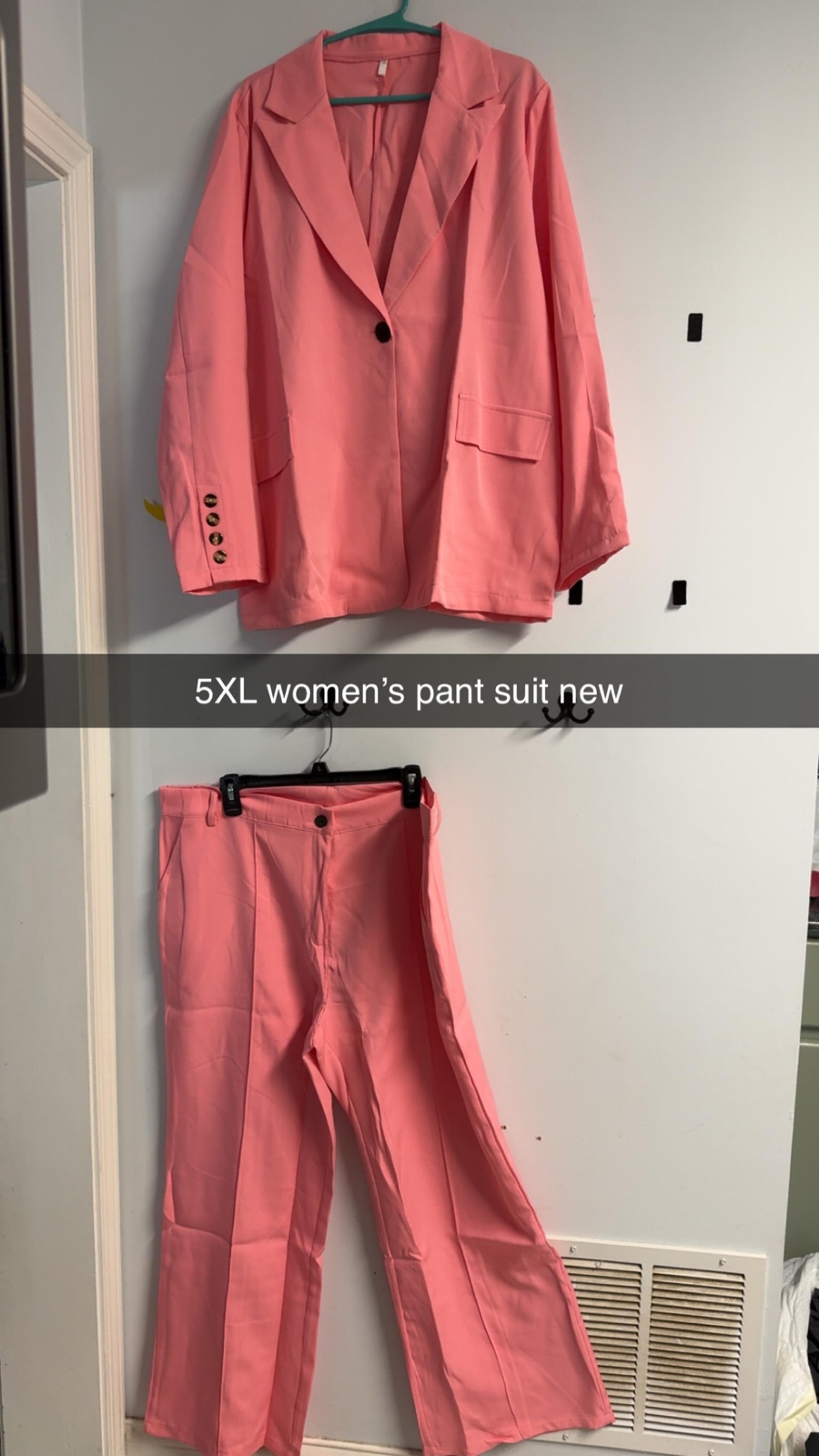 5XL Coral pants suit