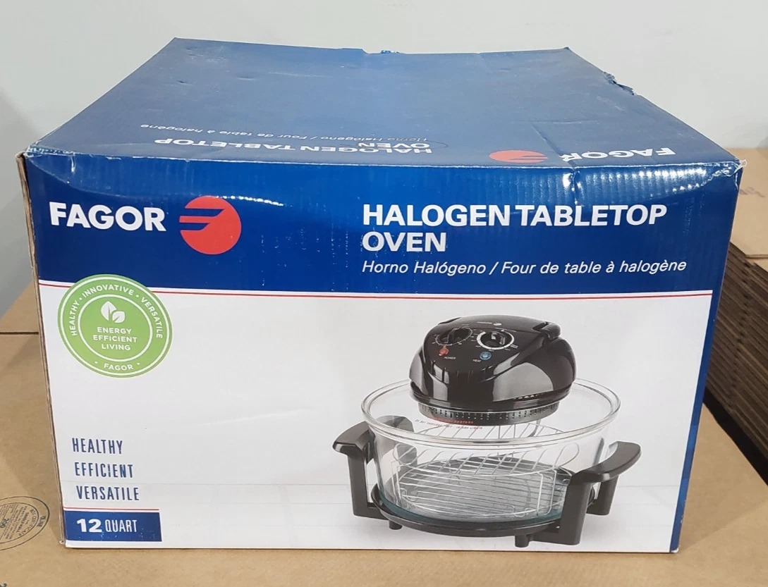 Fagor - Halogen Tabletop Oven, 12 Quart 1200 Watt - Brand New - Open Box