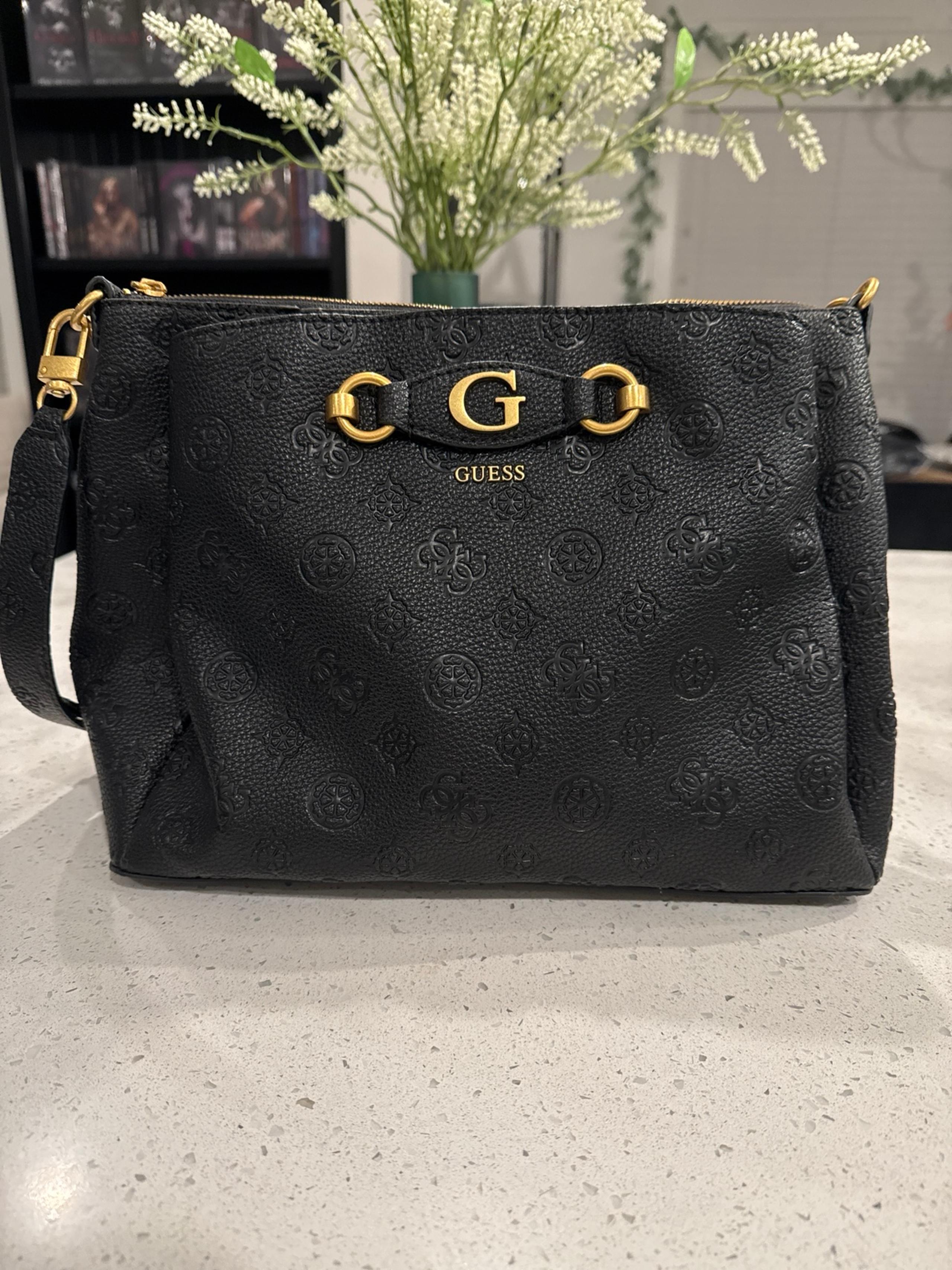 Guess black tote purse