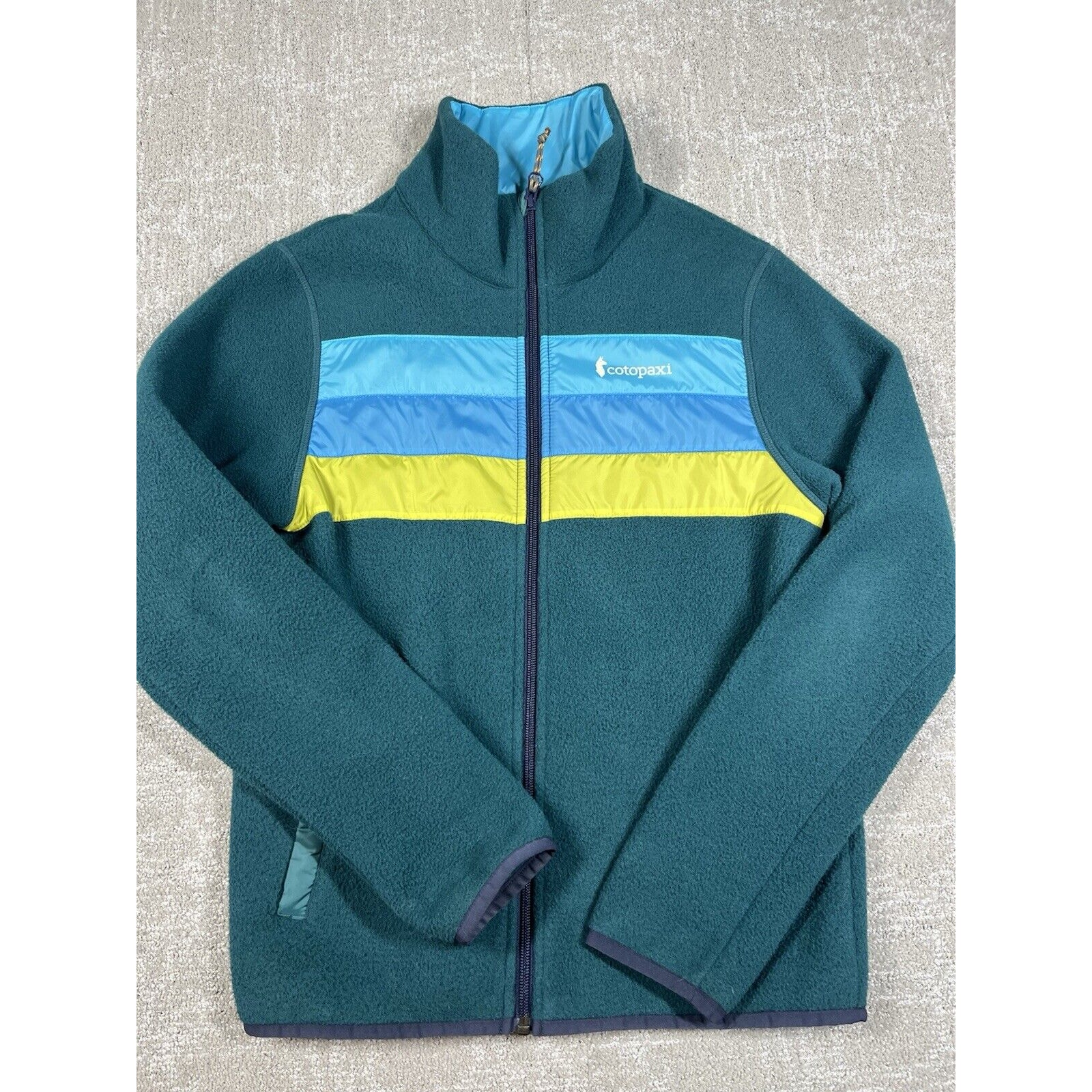 Cotopaxi Teca Full Zip Fleece Blue Casual Hiking Outdoors Womens Sz Small